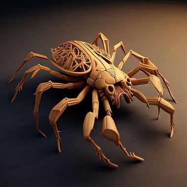 3D model Ixodes alluaudi (STL)